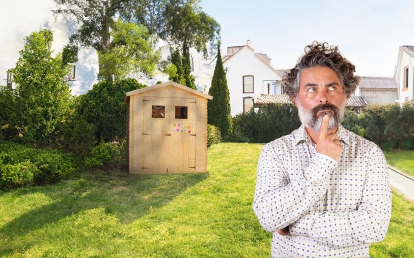 Cómo nivelar el suelo para una caseta de jardín